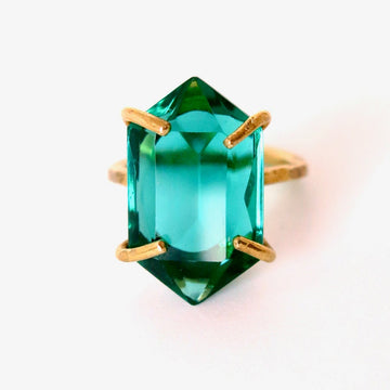 Heirloom Rox Ring - Emerald Cut – Honey Mellon